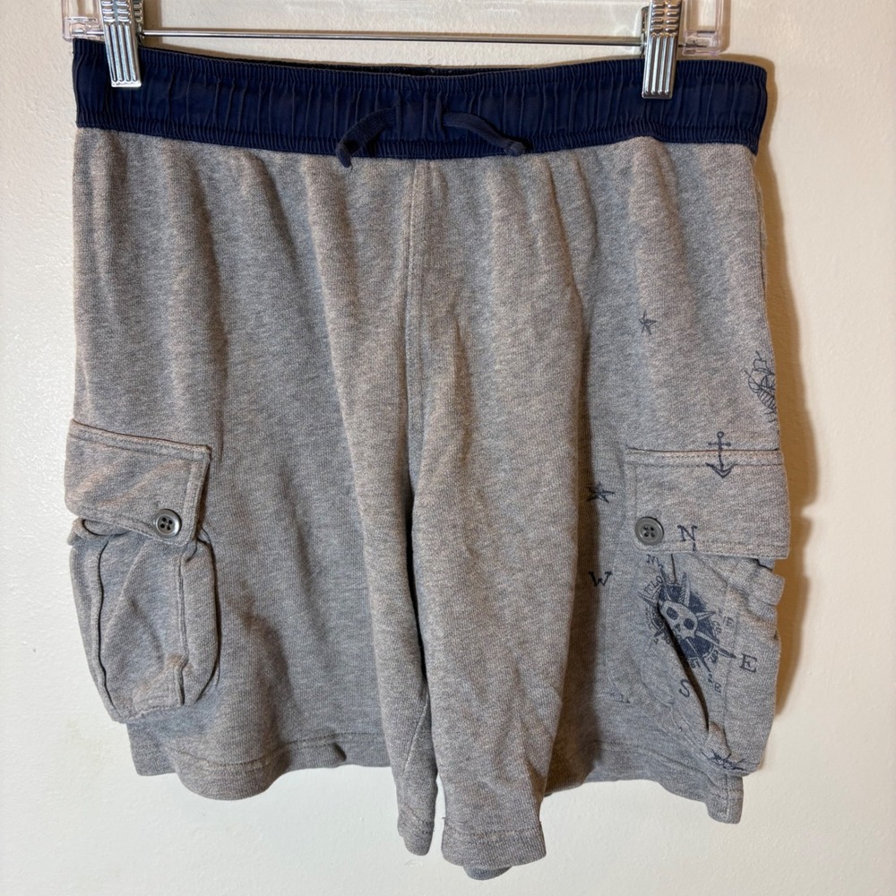 Boys Polo Ralph Lauren Cargo Sweat Shorts L (14–16) Grey Cotton